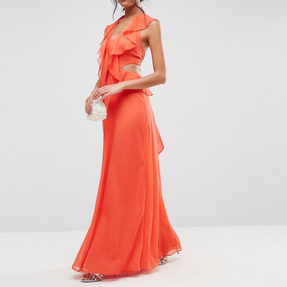 ASOS Orange Maxi Dress - NWT - Size US4